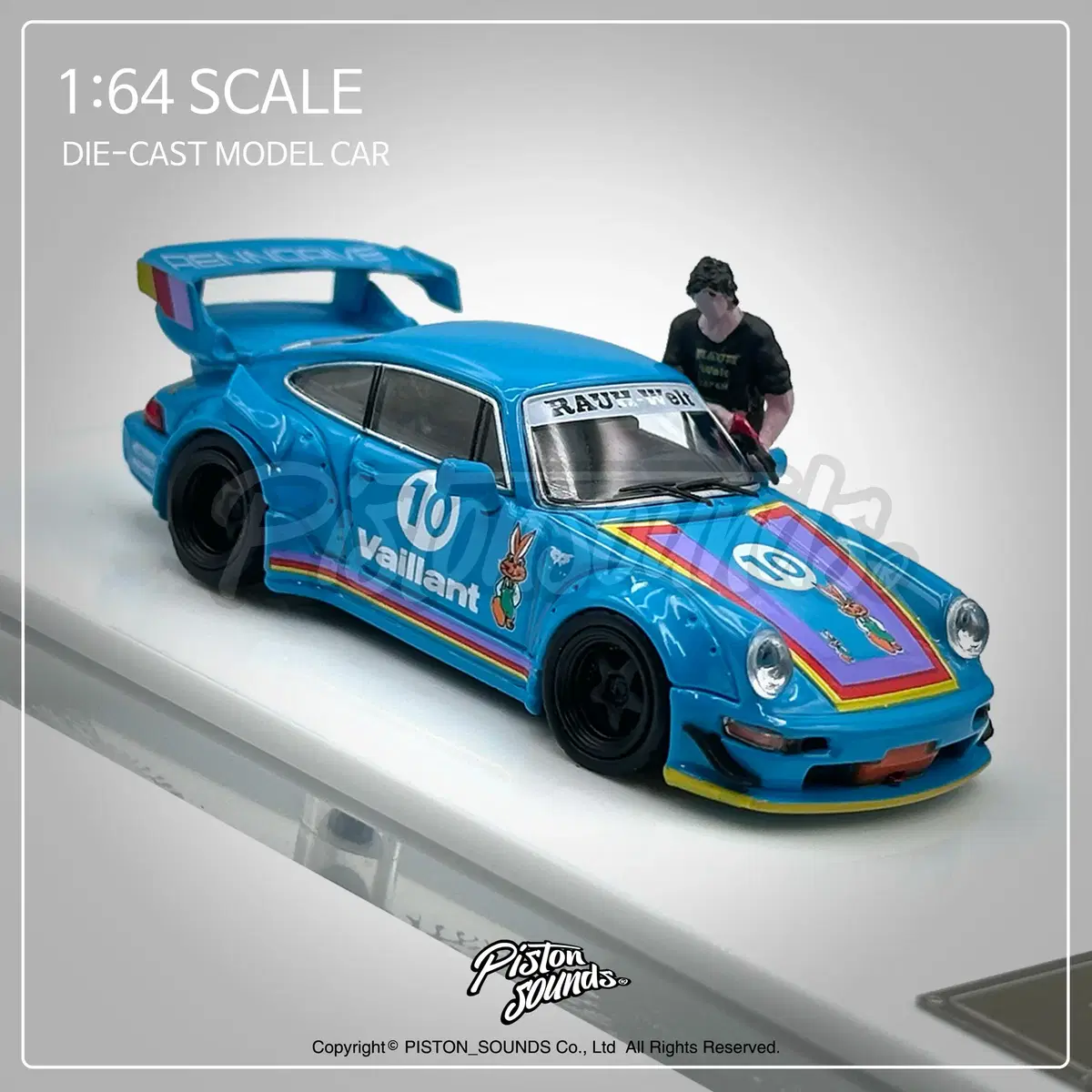 1:64스케일 다이캐스트 포르쉐 964 RWB 베일런트 나카이상 피규어